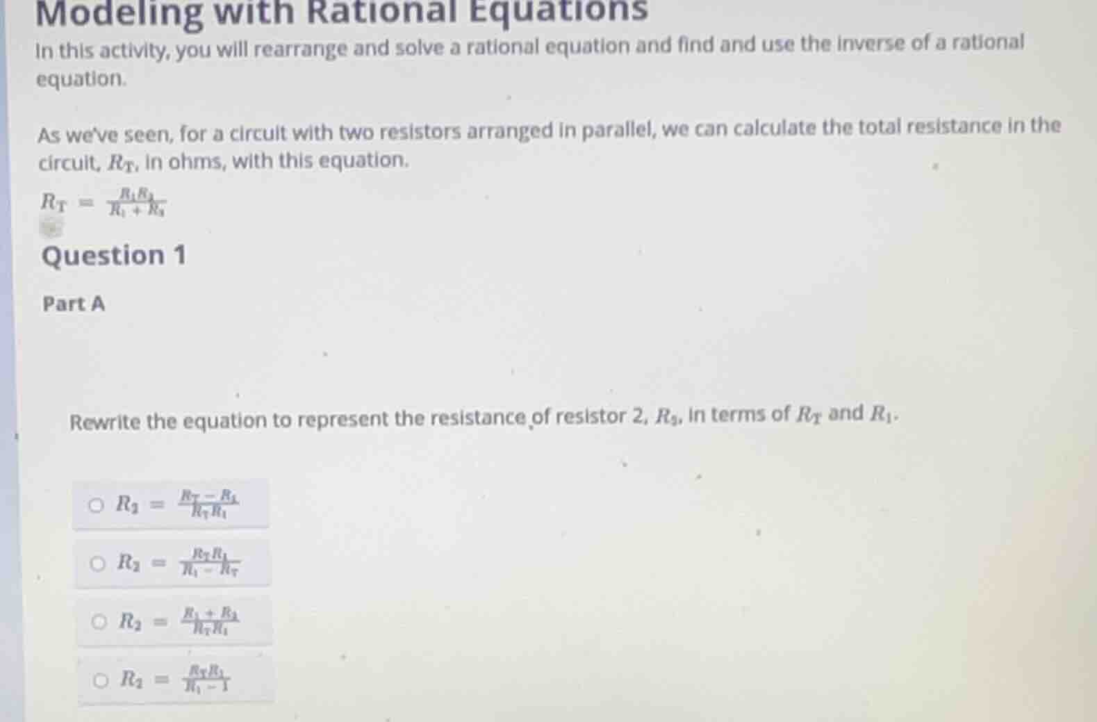 modeling with rational equations in this activity, you will rearrange a…