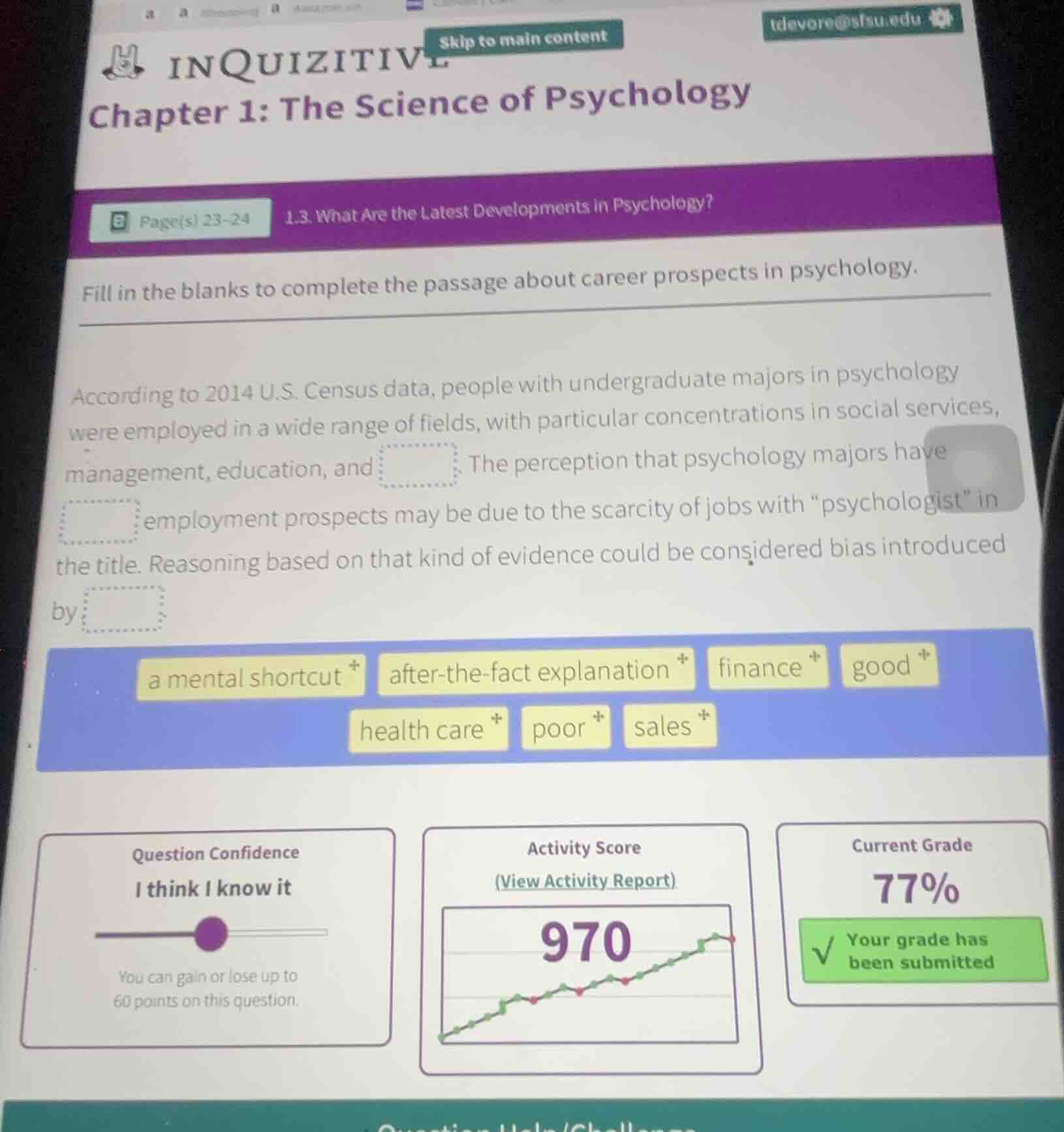 inquizitive chapter 1: the science of psychology page(s) 23 - 24 1.3. w…