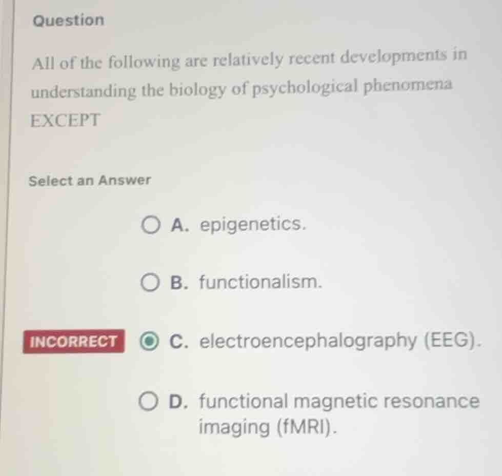 question all of the following are relatively recent developments in und…