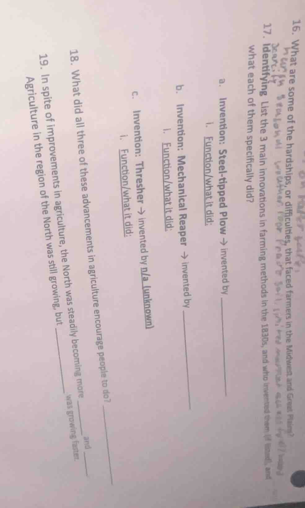 16. what are some of the hardships, or difficulties, that farmers in th…
