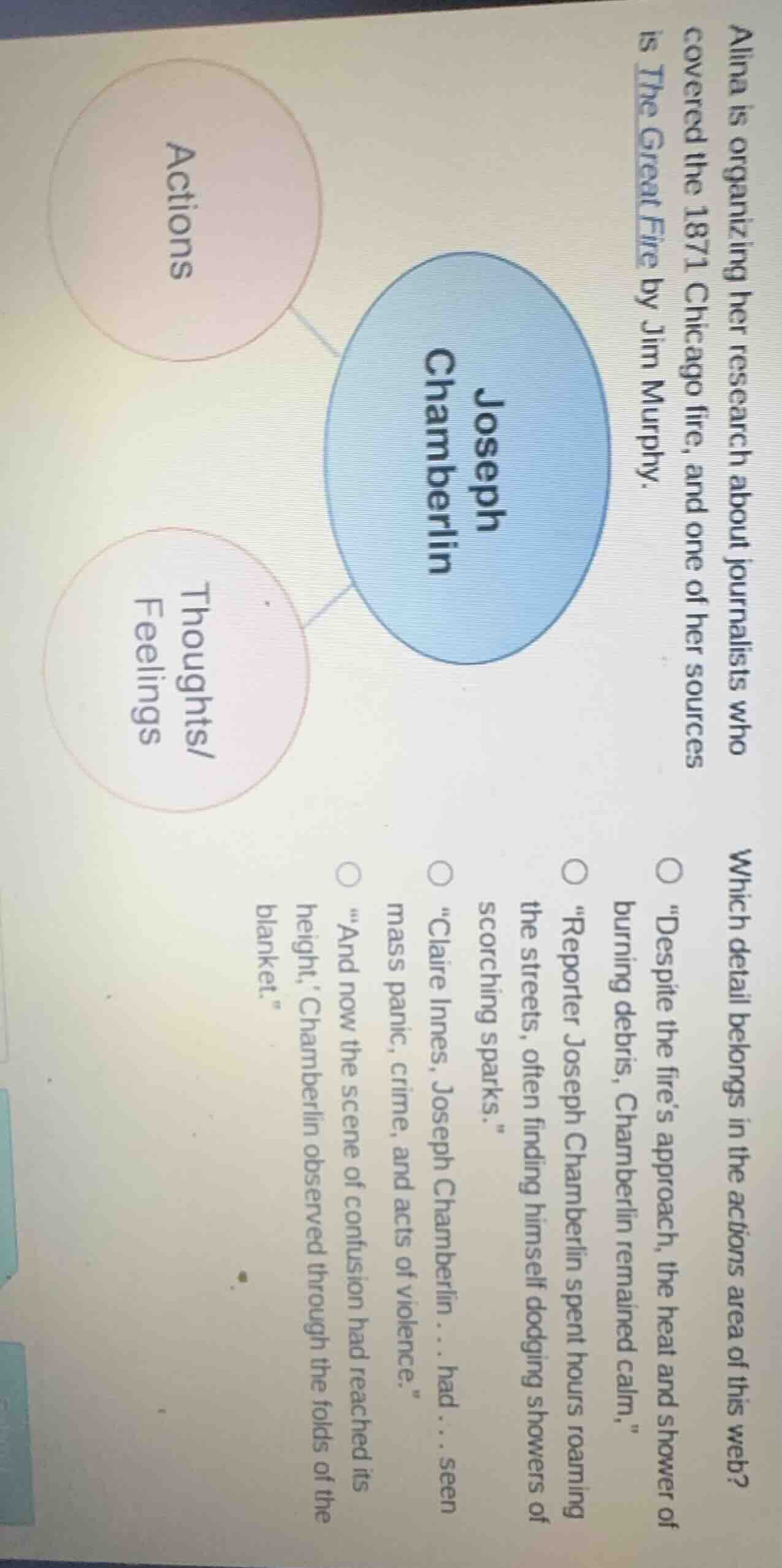 alina is organizing her research about journalists who covered the 1871…