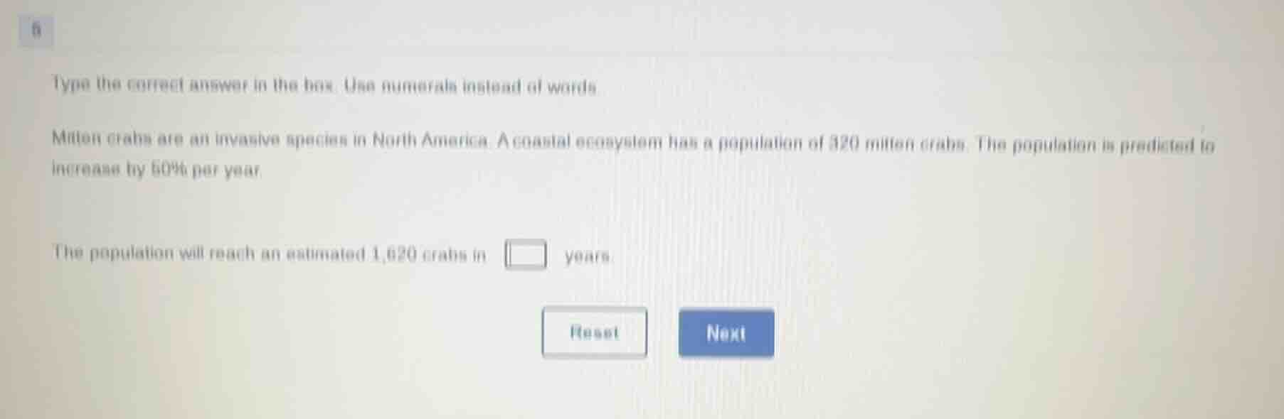 type the correct answer in the box. use numerals instead of words. mitt…