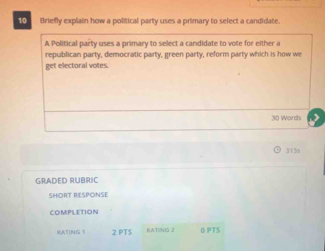 10 briefly explain how a political party uses a primary to select a can…