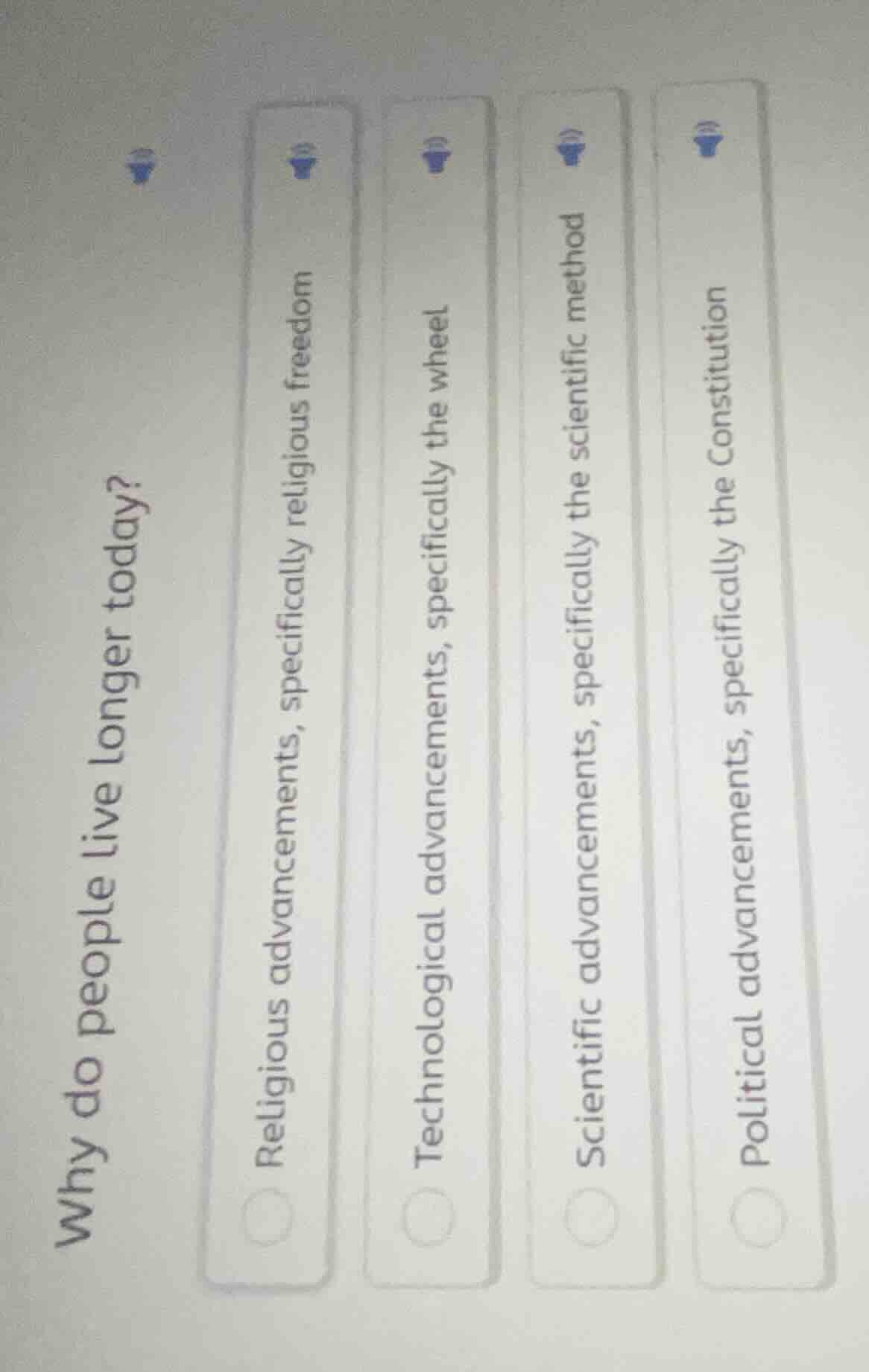 why do people live longer today? religious advancements, specifically r…