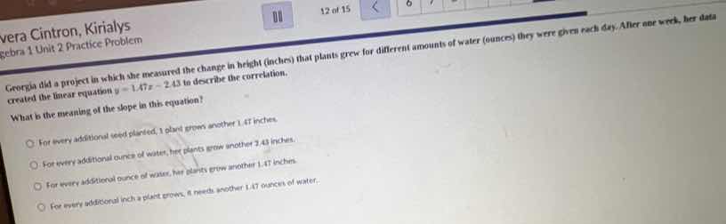 vera cintron, kirialys a unit 2 practice problem georgia did a project …