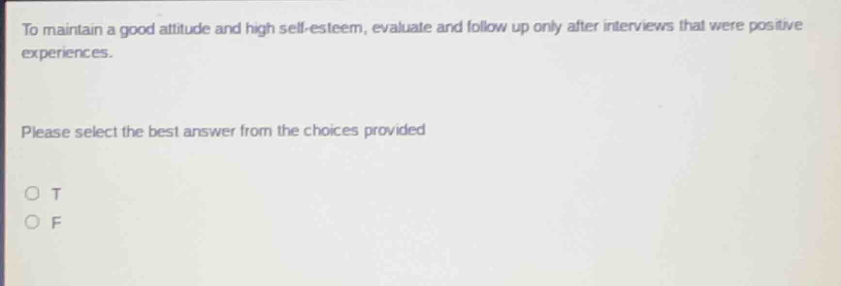 to maintain a good attitude and high self - esteem, evaluate and follow…