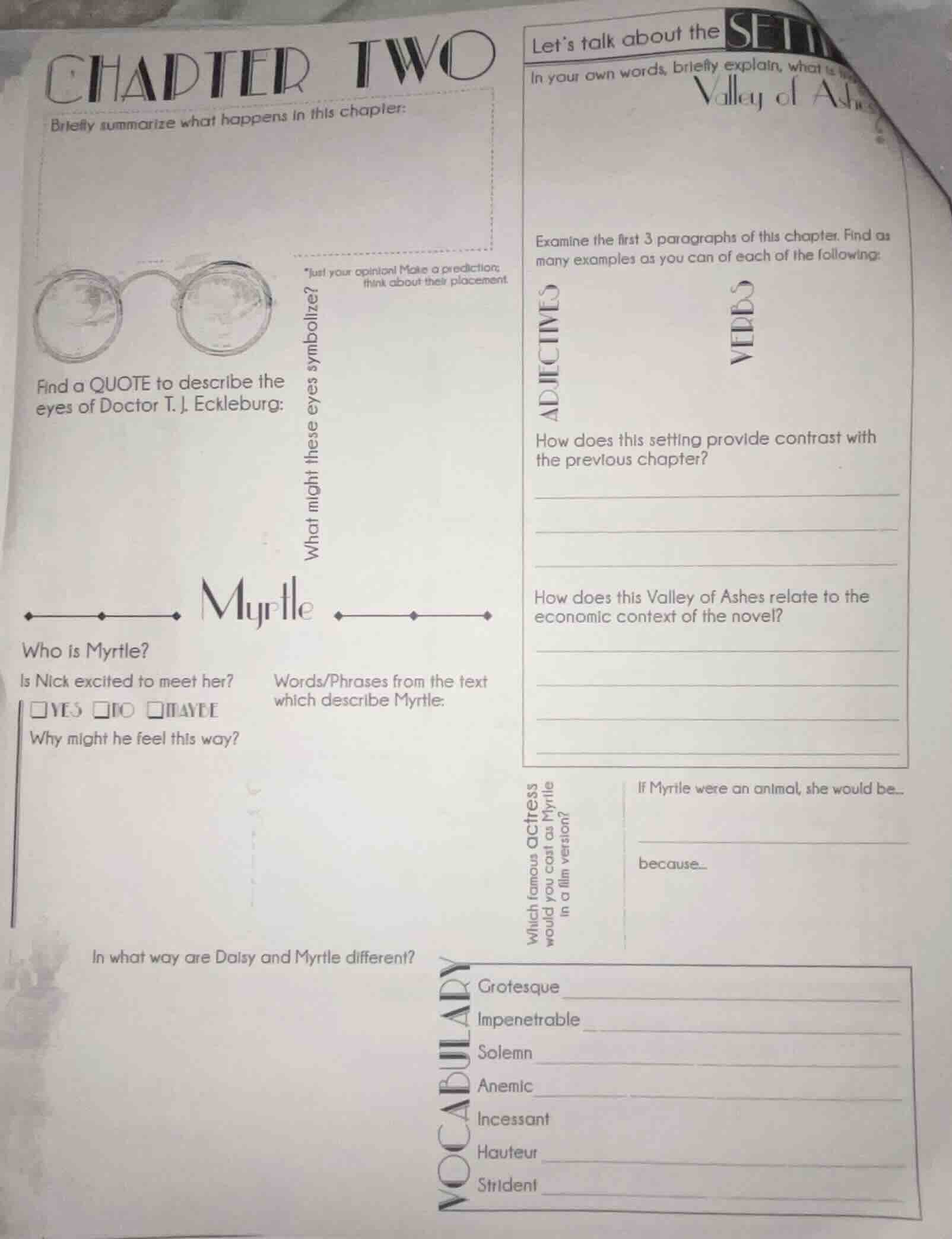 chapter two briefly summarize what happens in this chapter: find a quot…