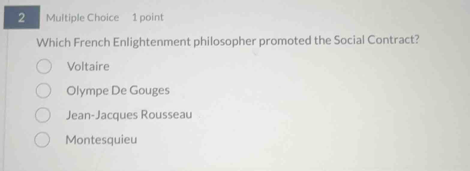 2 multiple choice 1 point which french enlightenment philosopher promot…