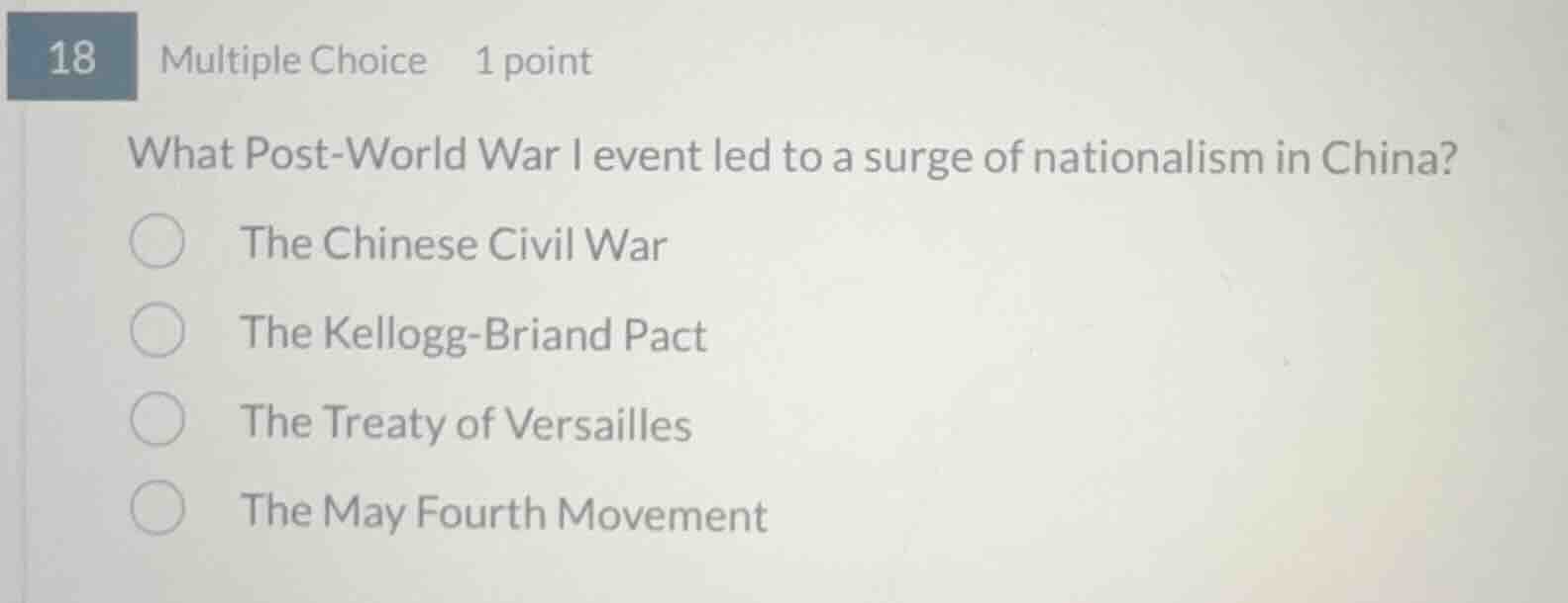 18 multiple choice 1 point what post - world war i event led to a surge…
