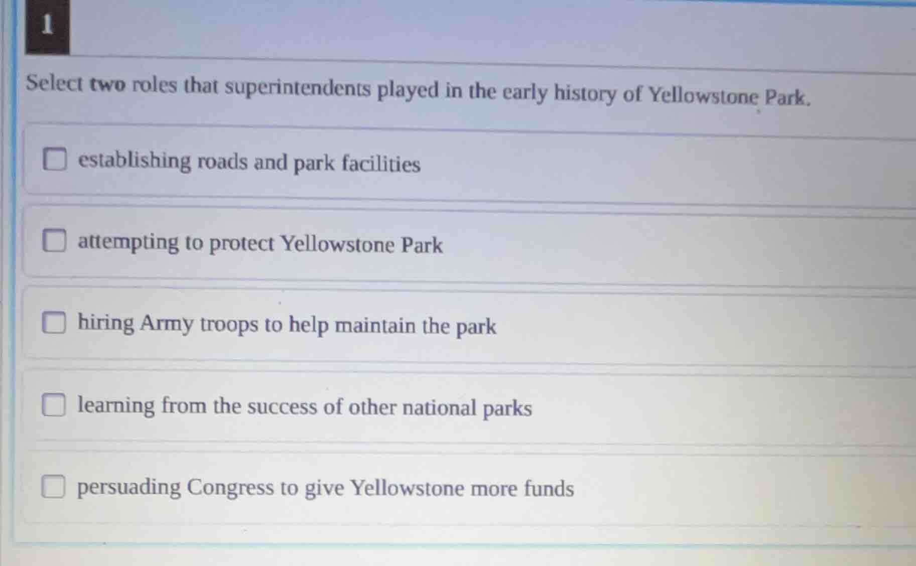 select two roles that superintendents played in the early history of ye…