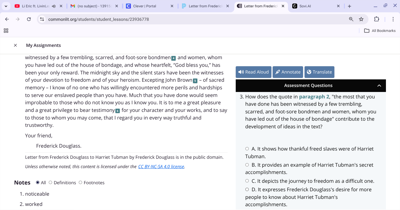 3. how does the quote in paragraph 2, \the most that you have done has …