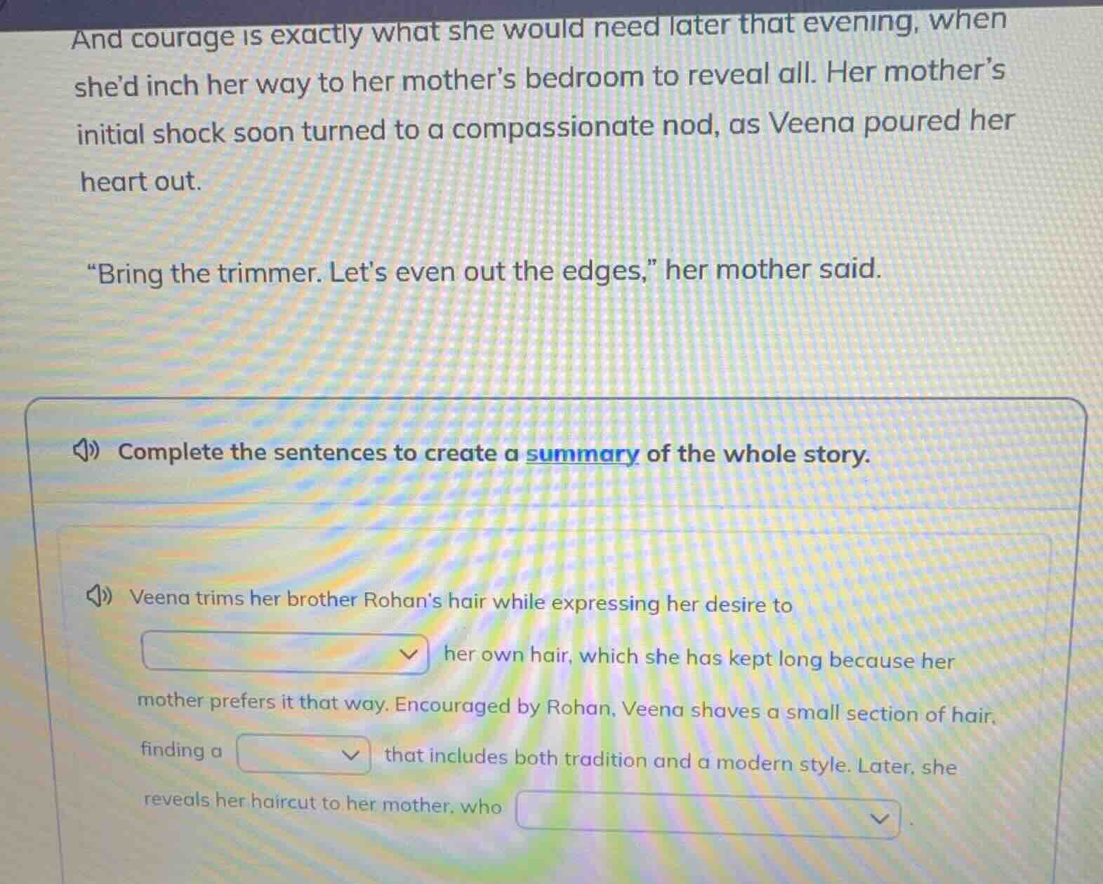 and courage is exactly what she would need later that evening, when she…