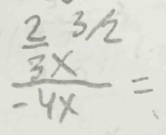 (\frac{\frac{2}{3}x^{3/2}}{-4x}) =