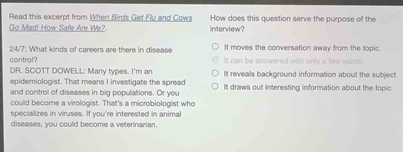 read this excerpt from when birds get flu and cows go mad! how safe are…