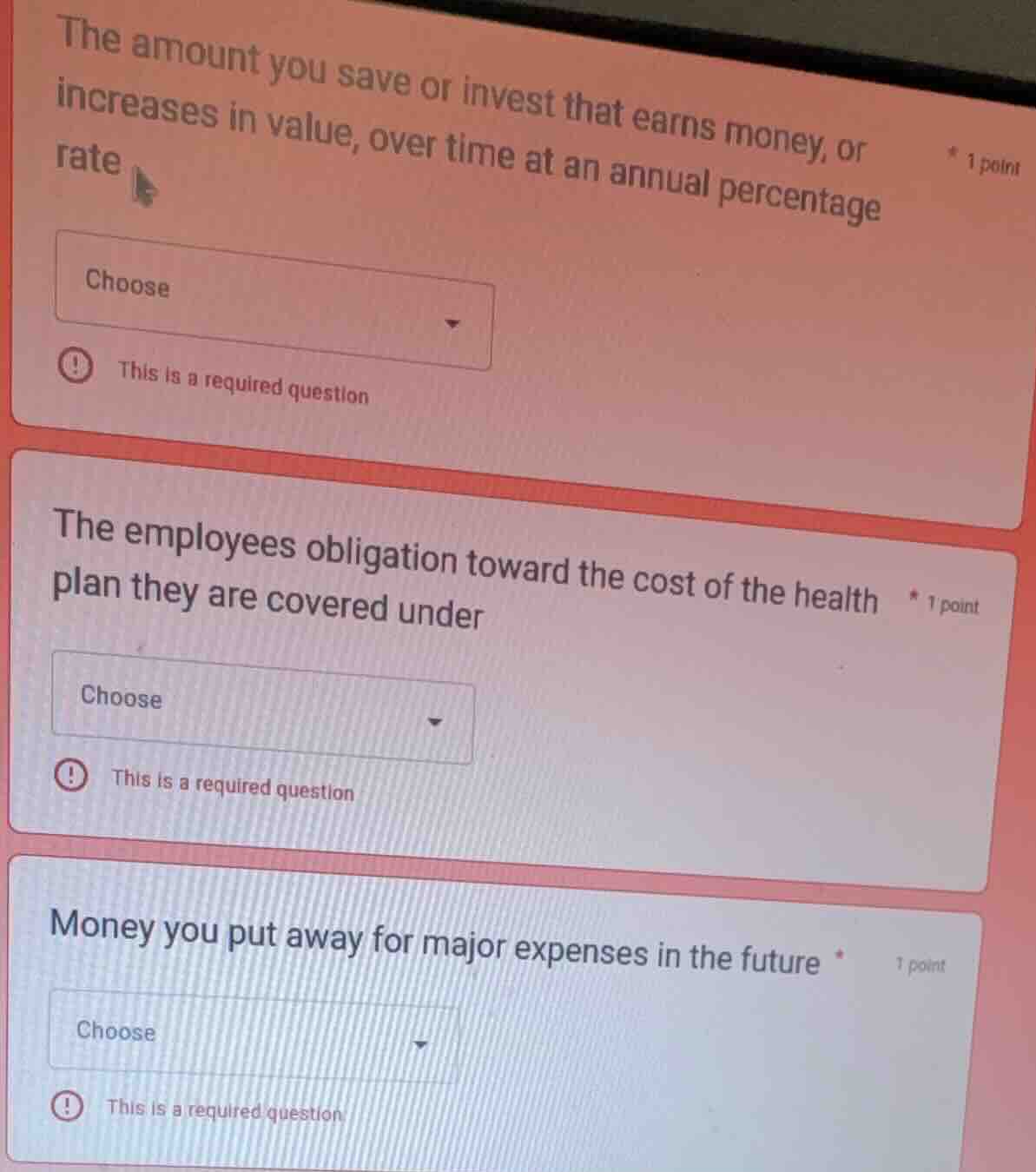 the amount you save or invest that earns money, or increases in value, …