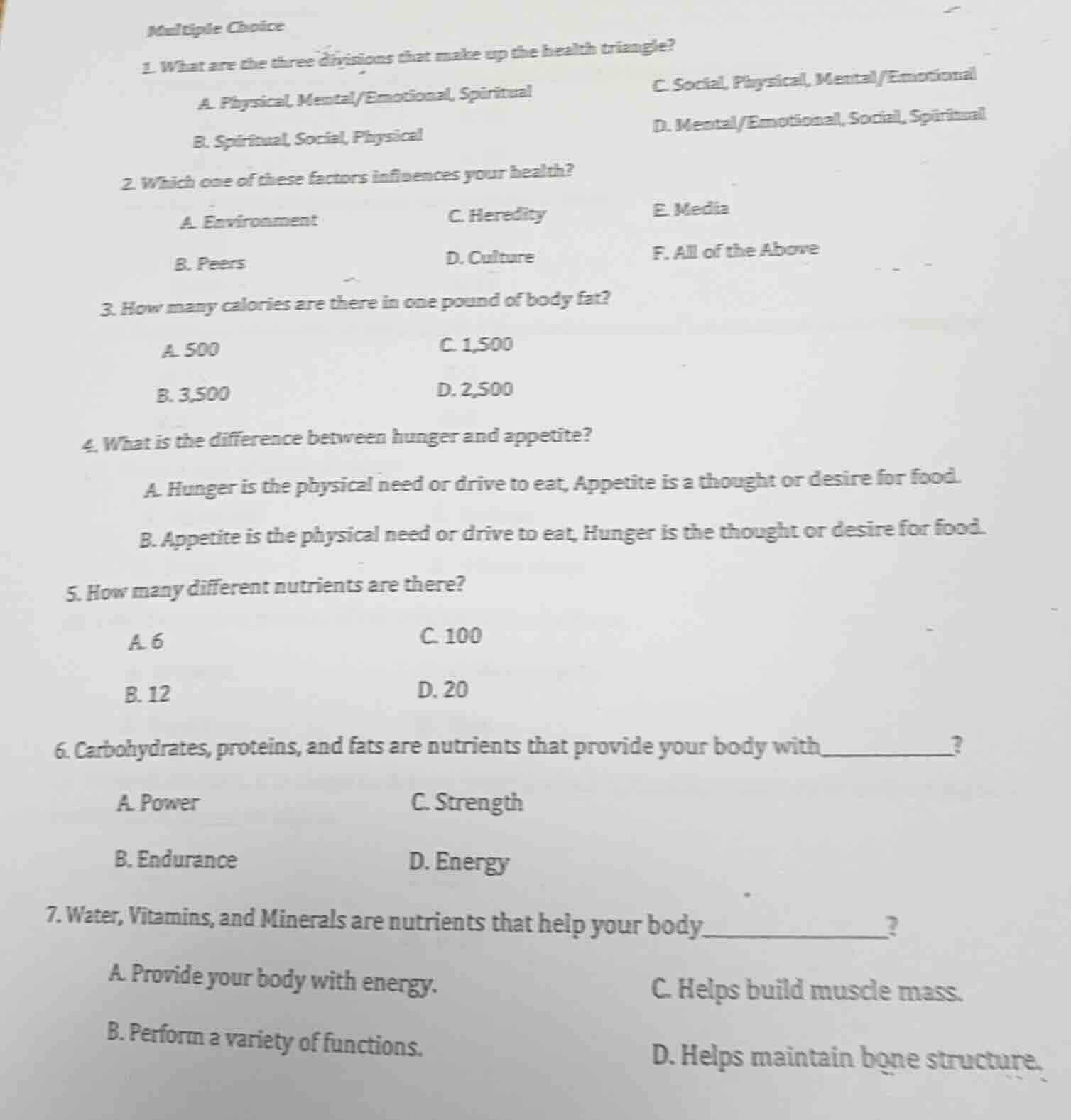 multiple choice 1. what are the three divisions that make up the health…