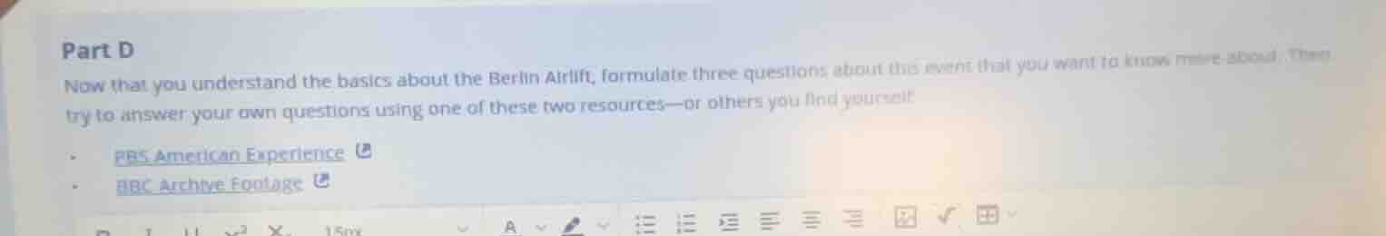 part d now that you understand the basics about the berlin airlift, for…