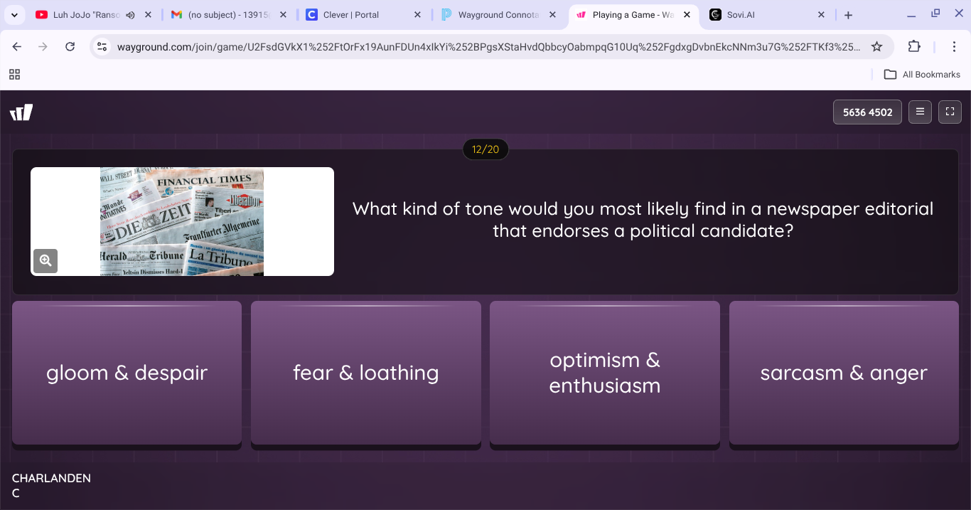 what kind of tone would you most likely find in a newspaper editorial t…