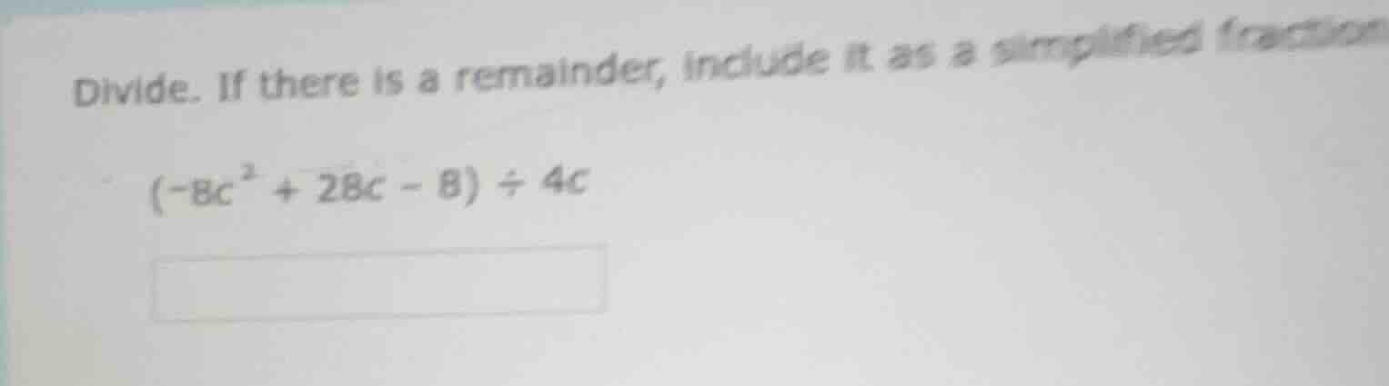 divide. if there is a remainder, include it as a simplified fraction\\(…
