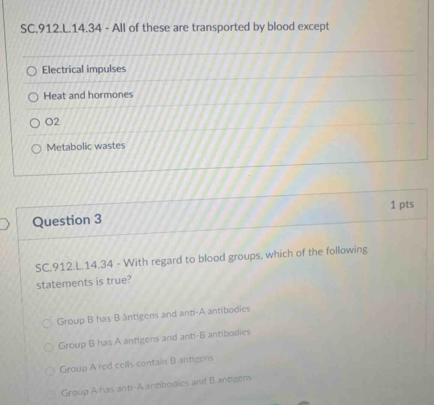 sc.912.l.14.34 - all of these are transported by blood except electrica…
