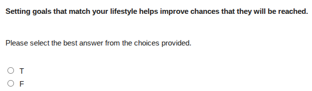 setting goals that match your lifestyle helps improve chances that they…