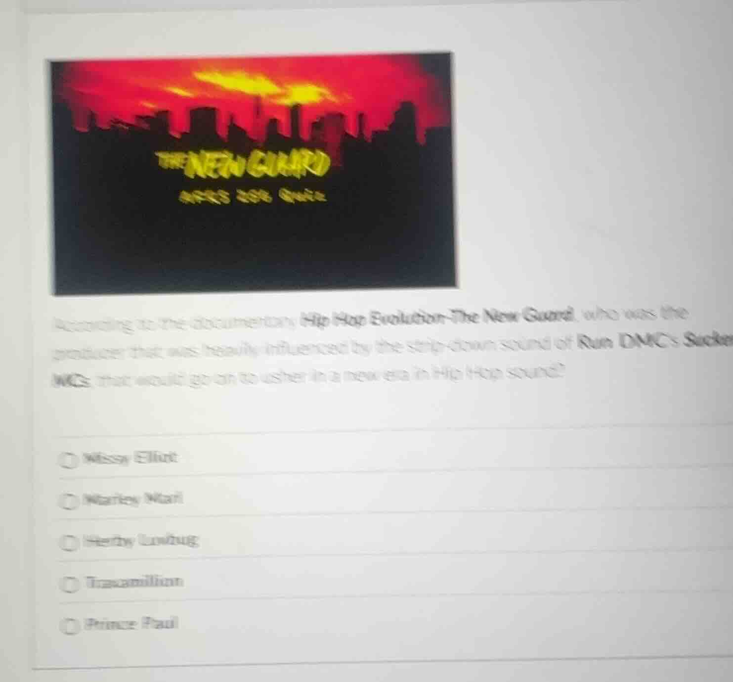 according to the documentary hip hop evolution-the new guard, who was t…