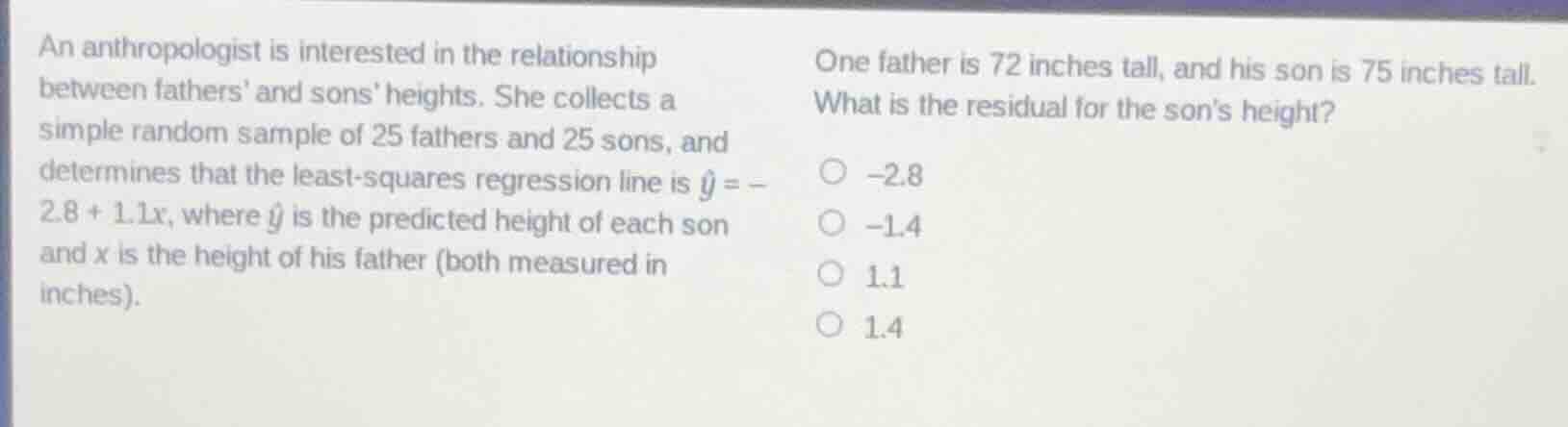 an anthropologist is interested in the relationship between fathers and…
