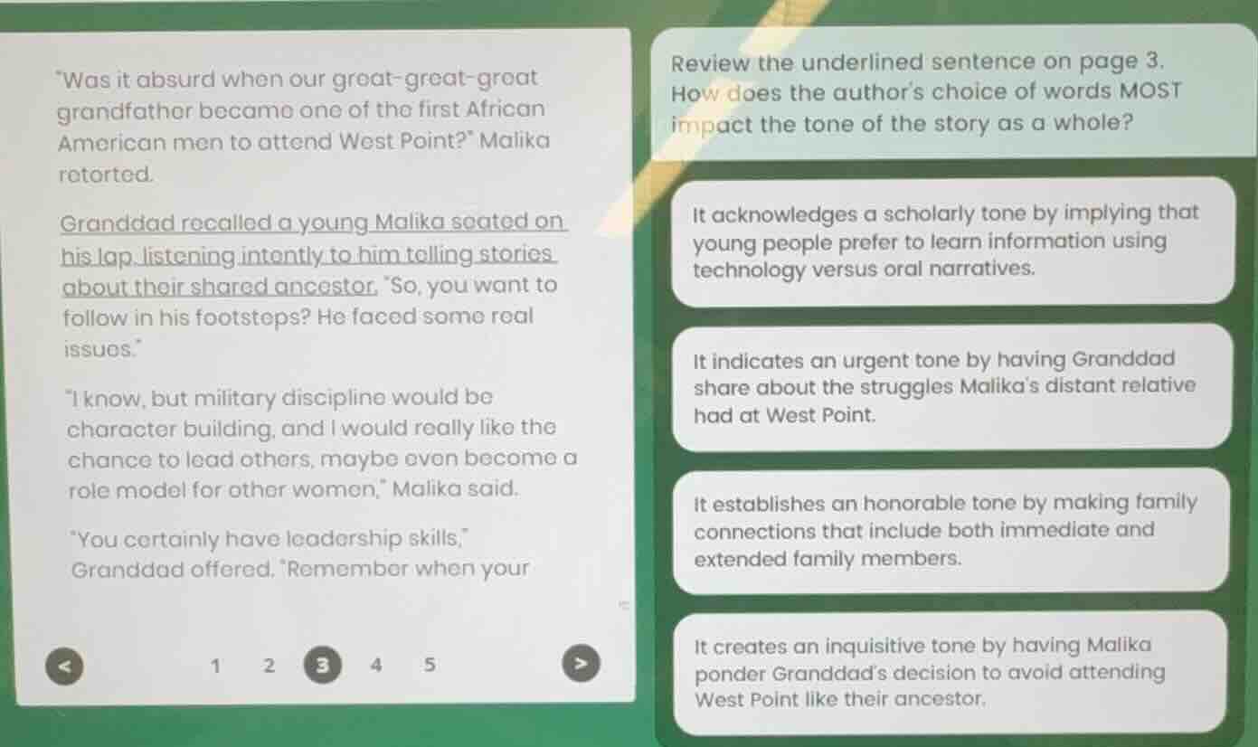 “was it absurd when our great - great - great grandfather became one of…