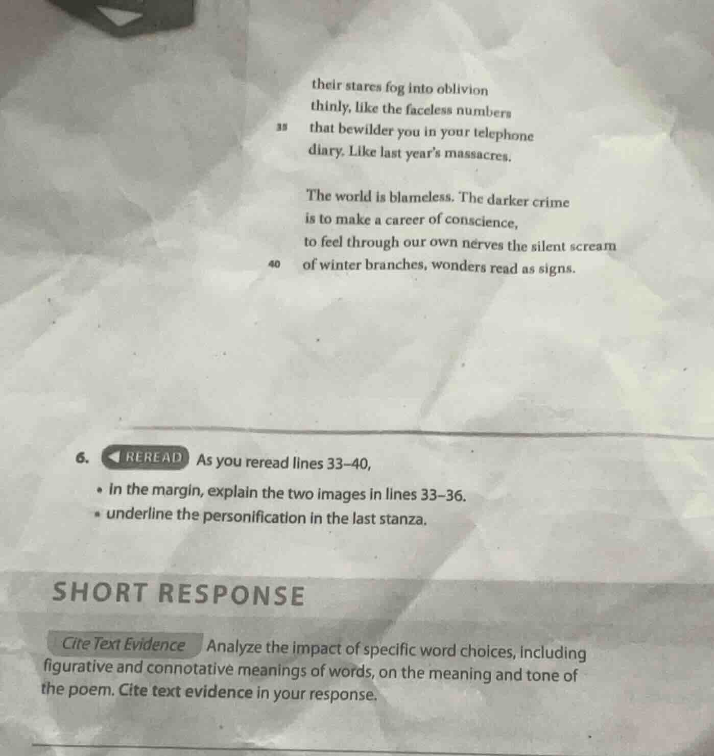 their stares fog into oblivion thinly, like the faceless numbers 15 tha…