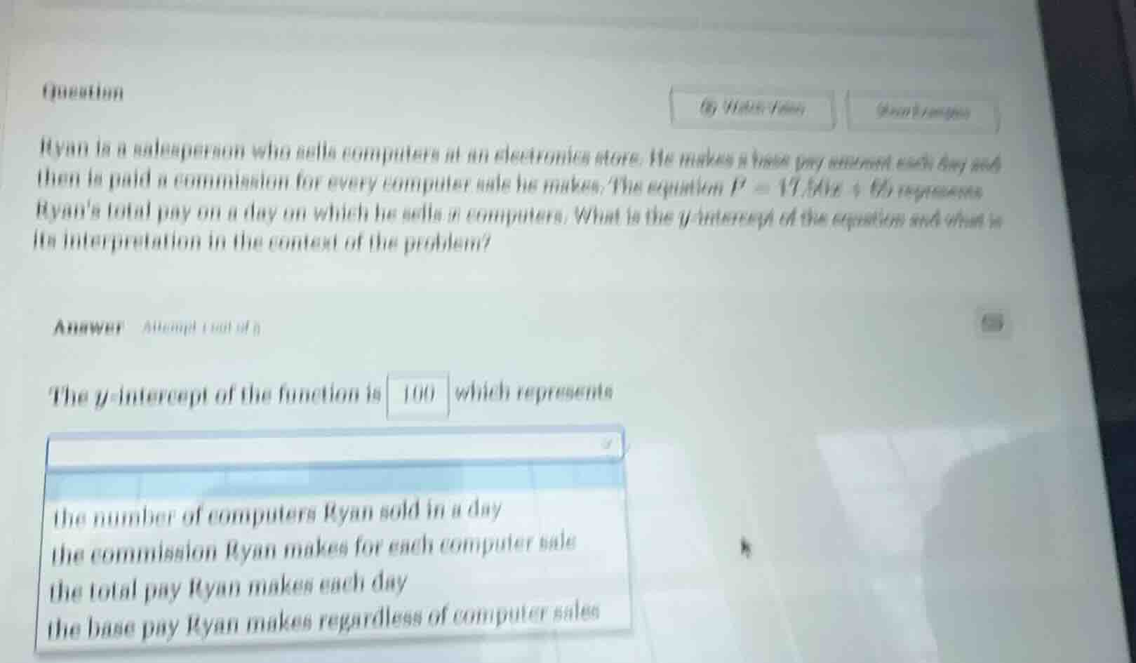 question ryan is a salesperson who sells computers at an electronics st…
