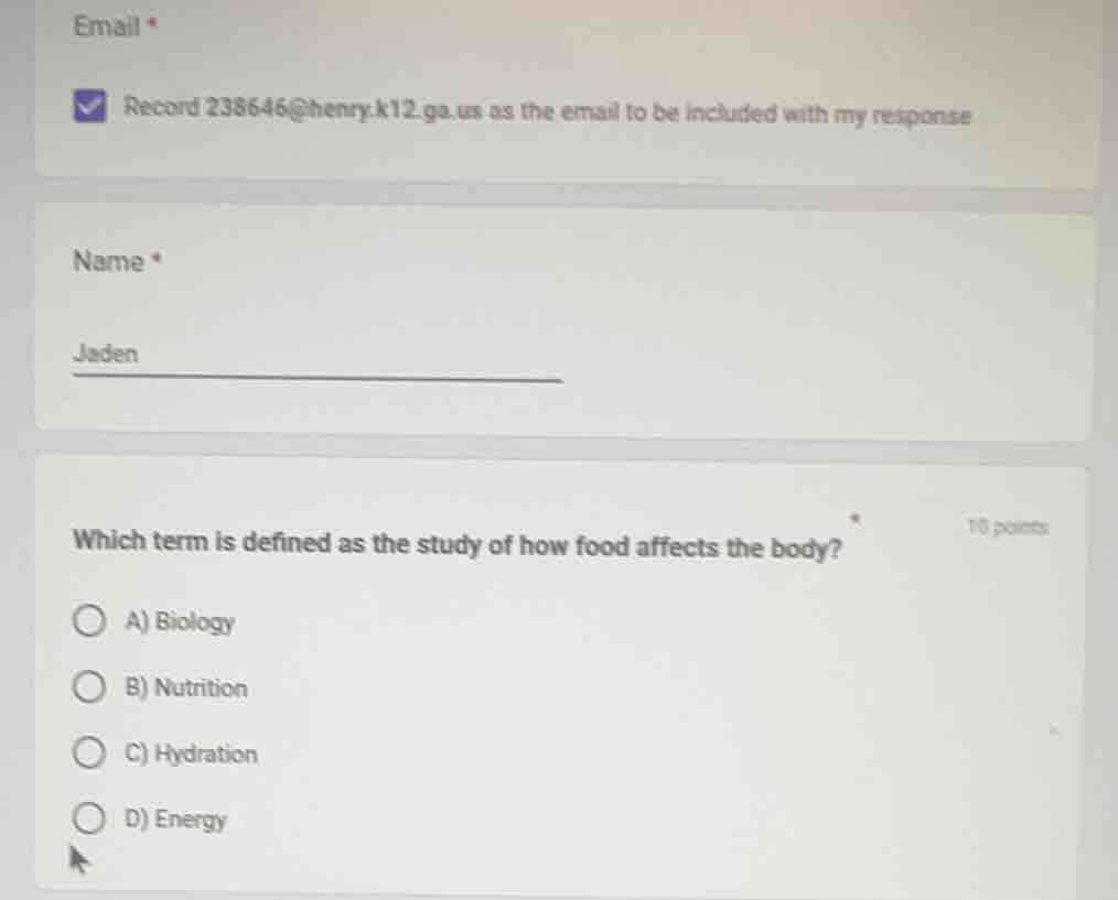 email * ☑ record 238646@henry.k12.ga.us as the email to be included wit…