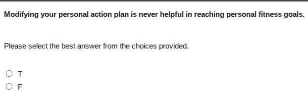 modifying your personal action plan is never helpful in reaching person…