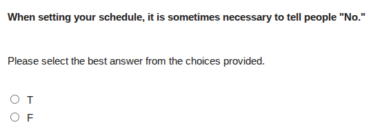 when setting your schedule, it is sometimes necessary to tell people o.…