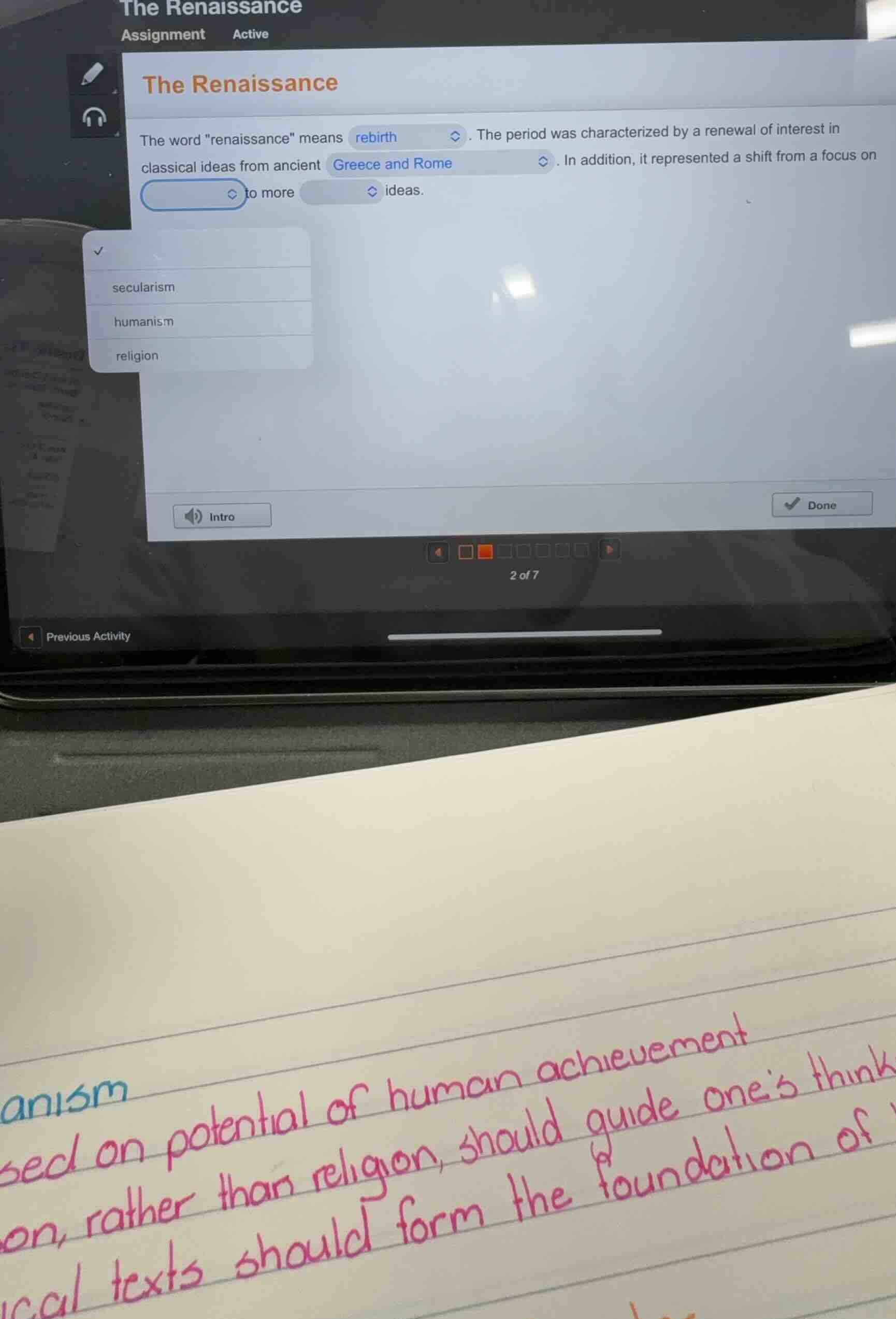 the renaissance assignment active the renaissance the word enaissance\ …