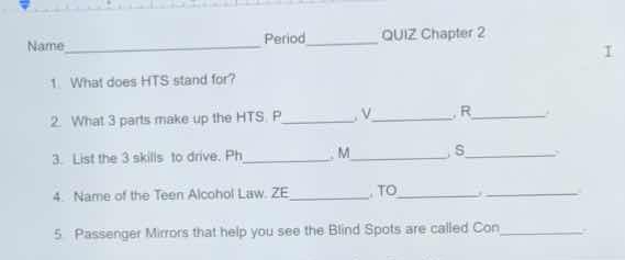 name______________________period________quiz chapter 2 1. what does hts…