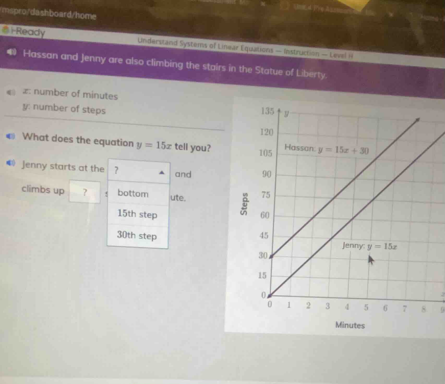 hassan and jenny are also climbing the stairs in the statue of liberty.…