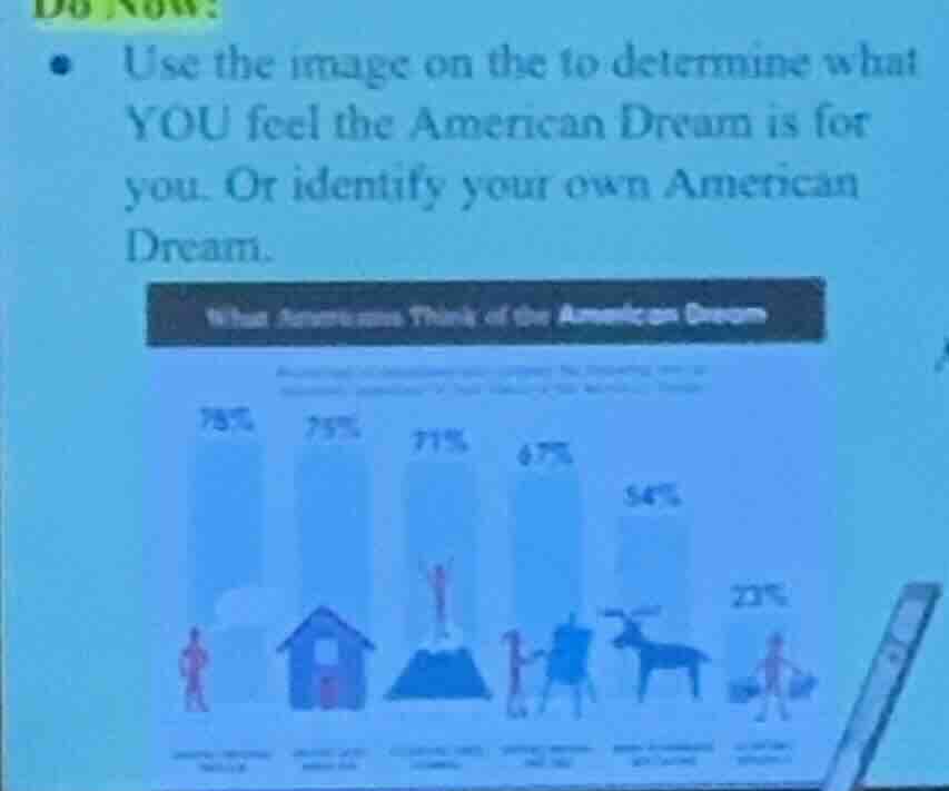 do now: - use the image on the to determine what you feel the american …