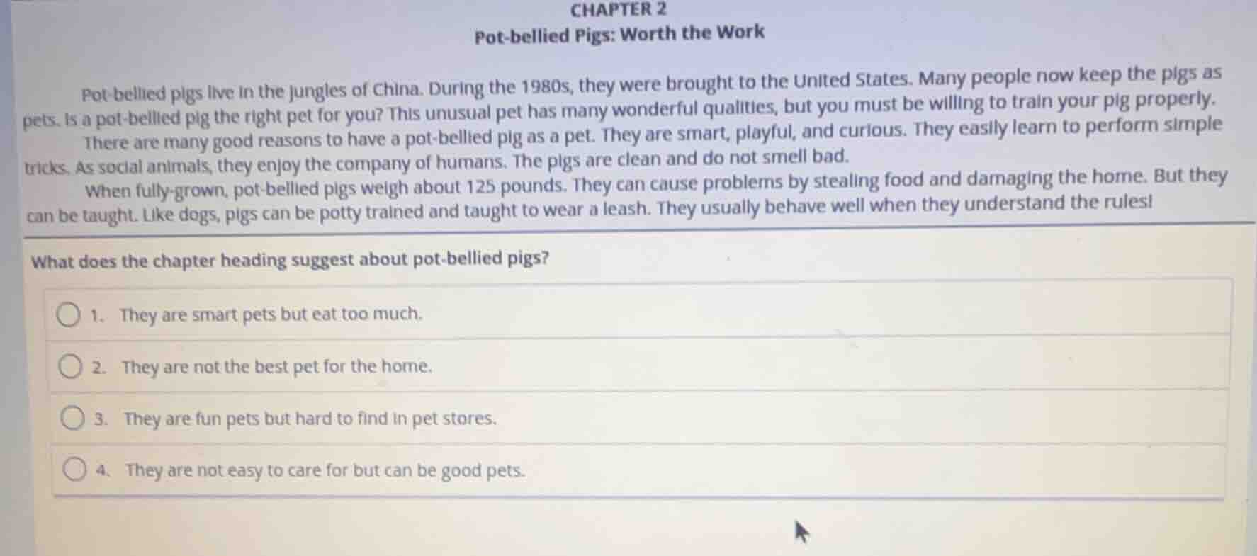 chapter 2 pot - bellied pigs: worth the work pot - bellied pigs live in…