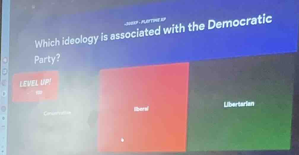 which ideology is associated with the democratic party? level up! conse…