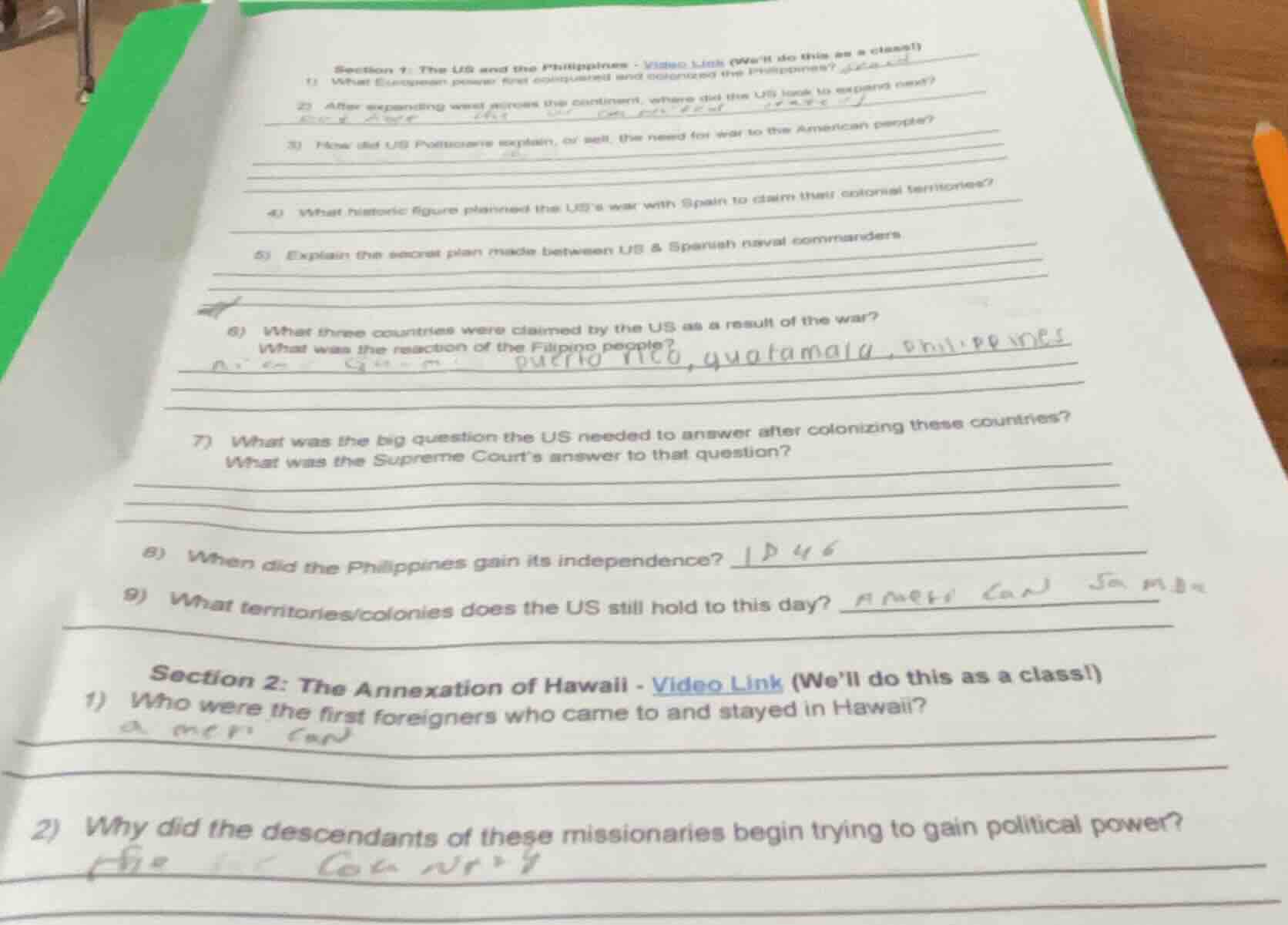 section 1: the us and the philippines - video link (well do this as a c…