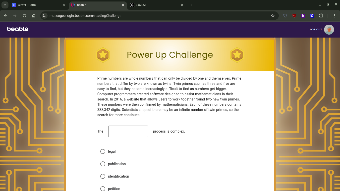 power up challenge prime numbers are whole numbers that can only be div…