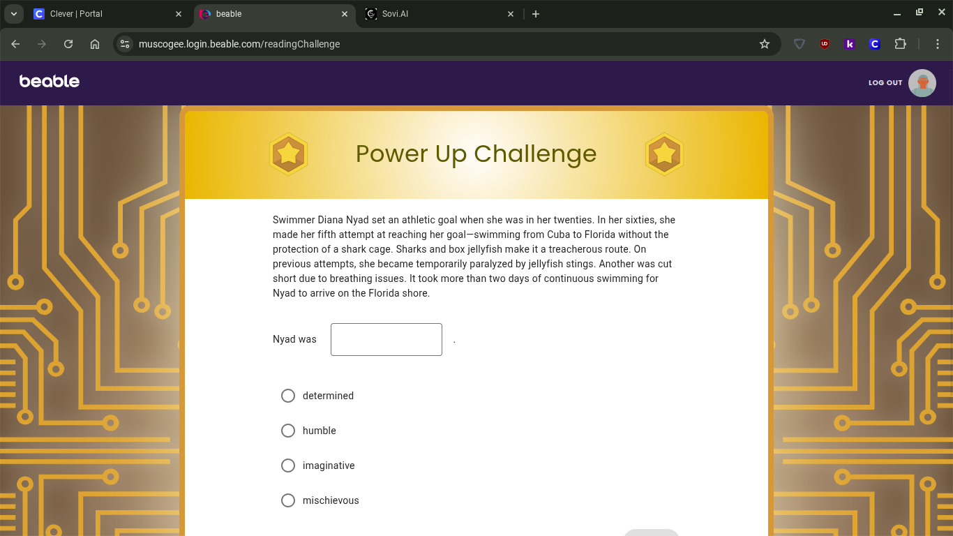 power up challenge swimmer diana nyad set an athletic goal when she was…