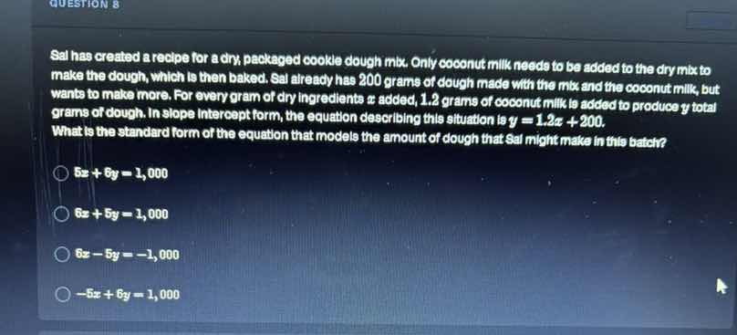 sal has created a recipe for a dry, packaged cookie dough mix. only coc…