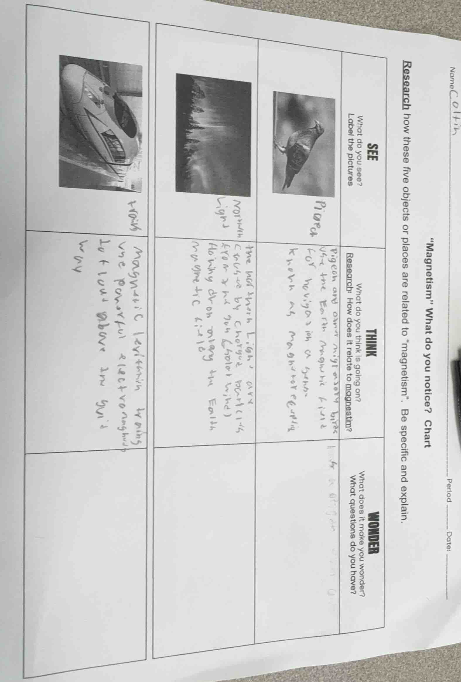 name coltin period date: \magnetism\ what do you notice? chart research…
