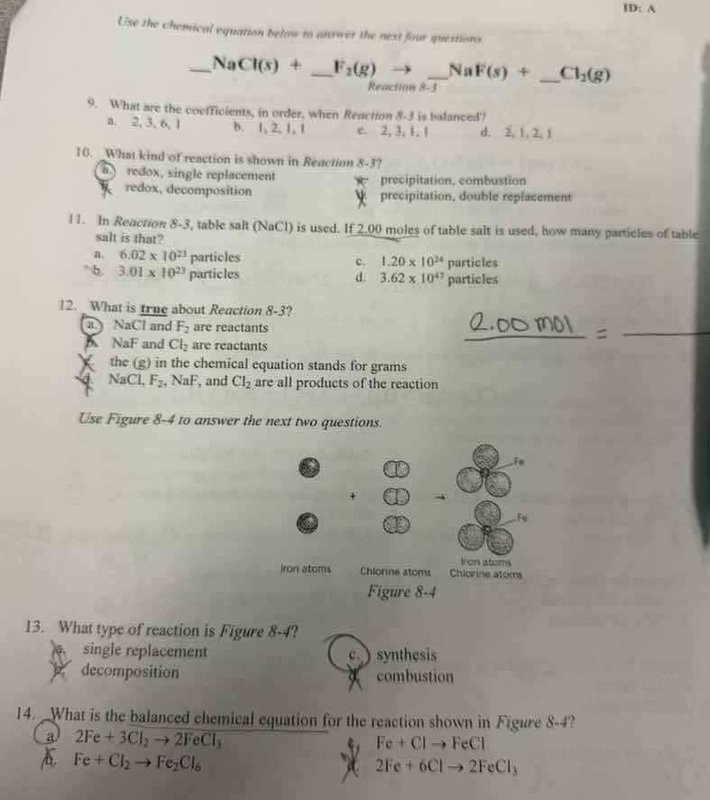 use the chemical equation below to answer the next four questions. __na…
