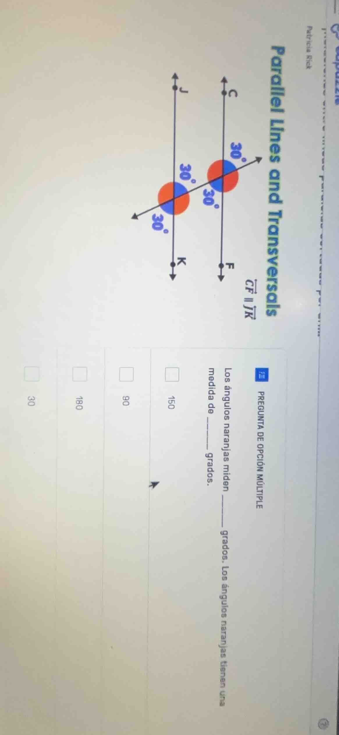 parallel lines and transversals \\(\\overleftrightarrow{cf} \\parallel …