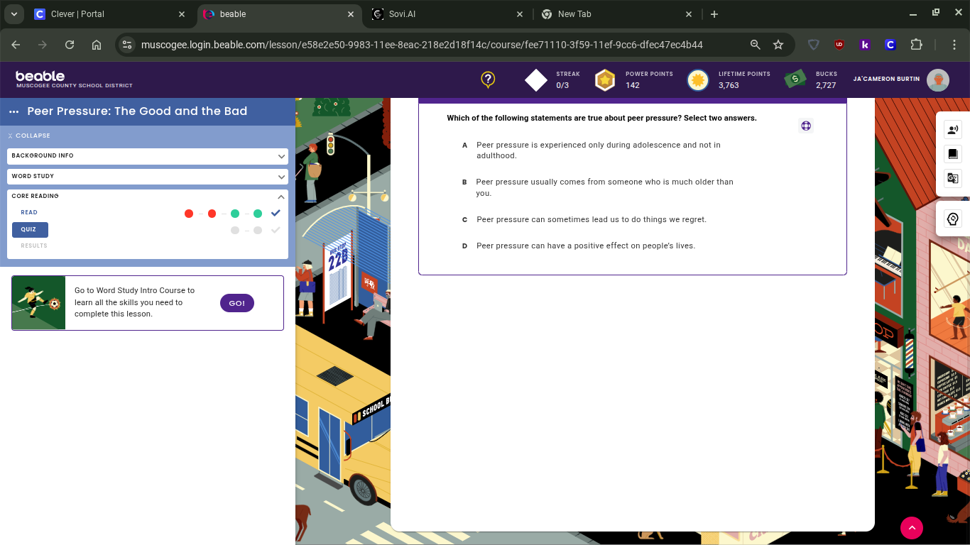 which of the following statements are true about peer pressure? select …