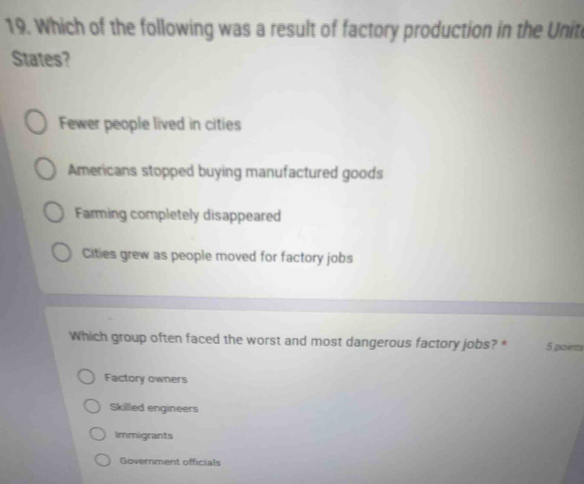 19. which of the following was a result of factory production in the un…