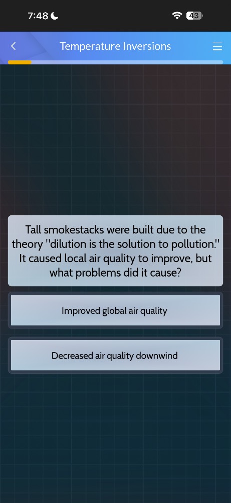 tall smokestacks were built due to the theory \dilution is the solution…