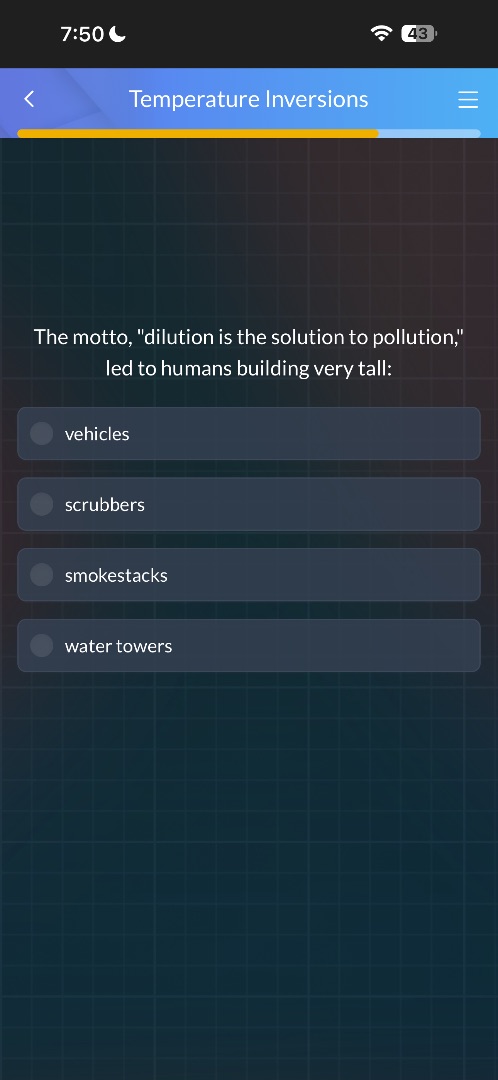 the motto, \dilution is the solution to pollution,\ led to humans build…